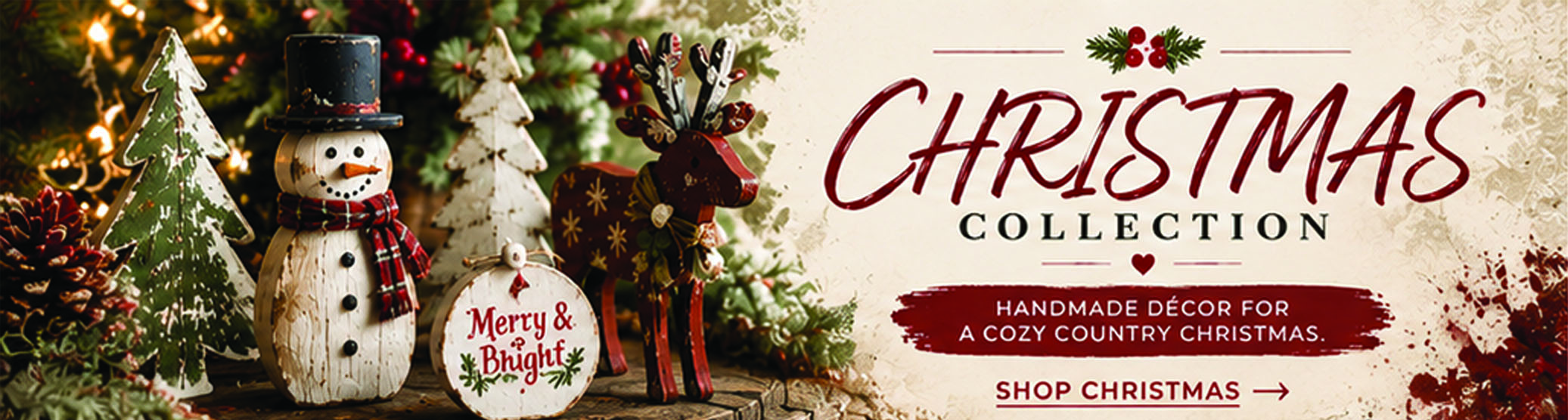 Rustic Christmas Decor from Lone Wolf Craft Studio
