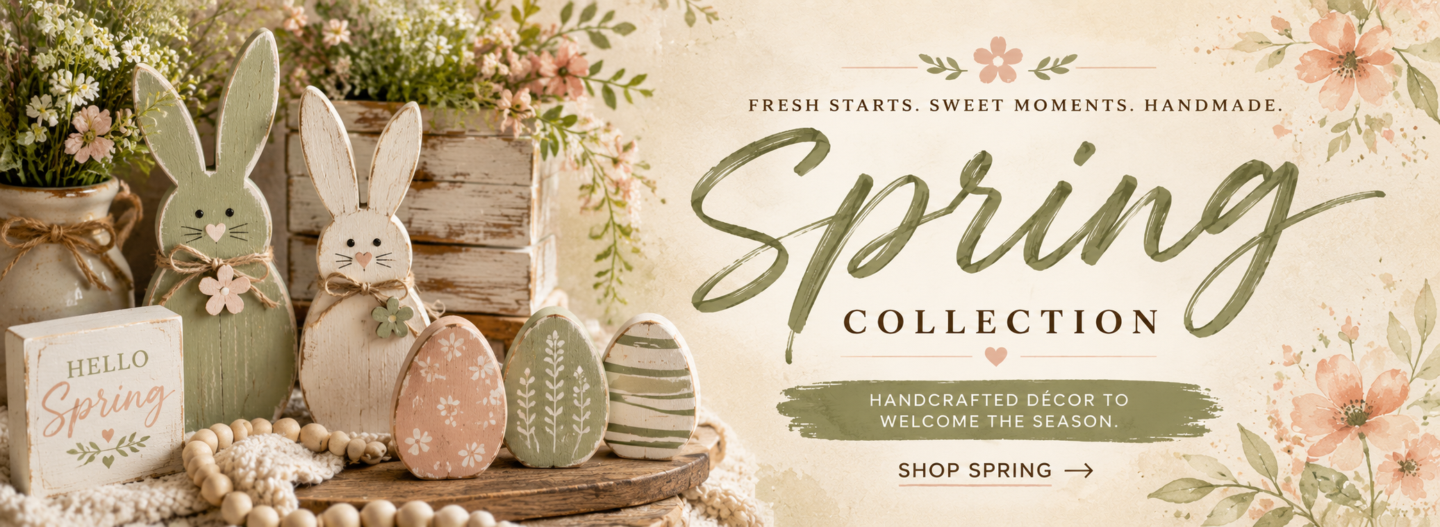 Rustic Spring Decor from Lone Wolf Craft Studio