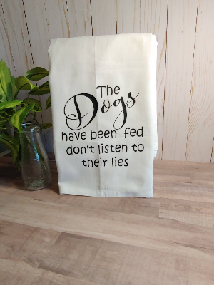 The dogs have been fed kitchen towel - Image 1
