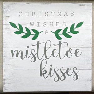Christmas wishes mistletoe kisses