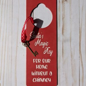 Door Hanger with key for santa