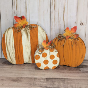 Wooden Pumpkins, Rustic Fall Decor, Autumn Rustic centerpieces, Shelf sitter, 3 pumpkin set, decor, Halloween decor, fall, Farmhouse, mantel