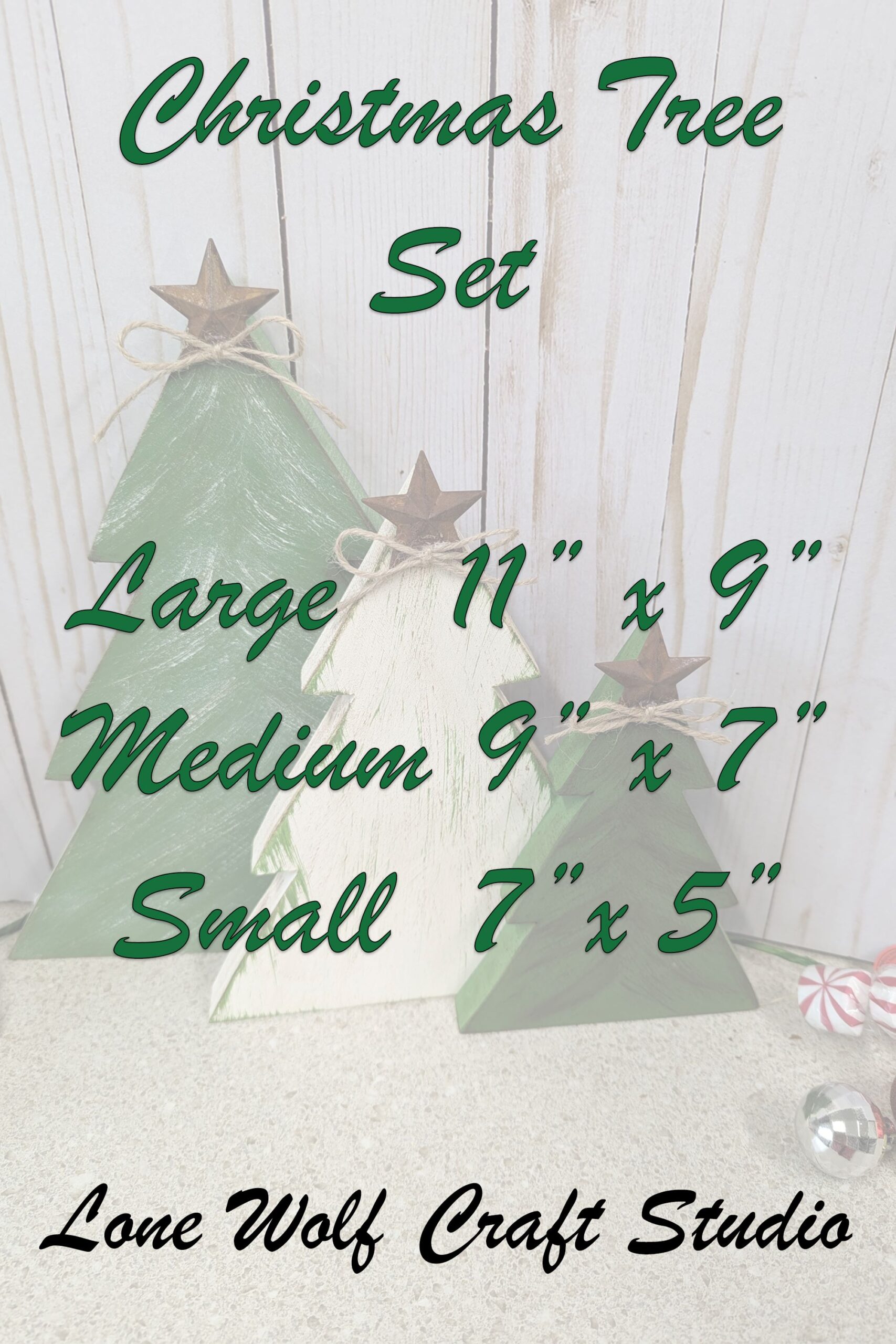 Rustic Wooden Christmas Trees: Festive Holiday and Christmas Tree Decor - Image 9