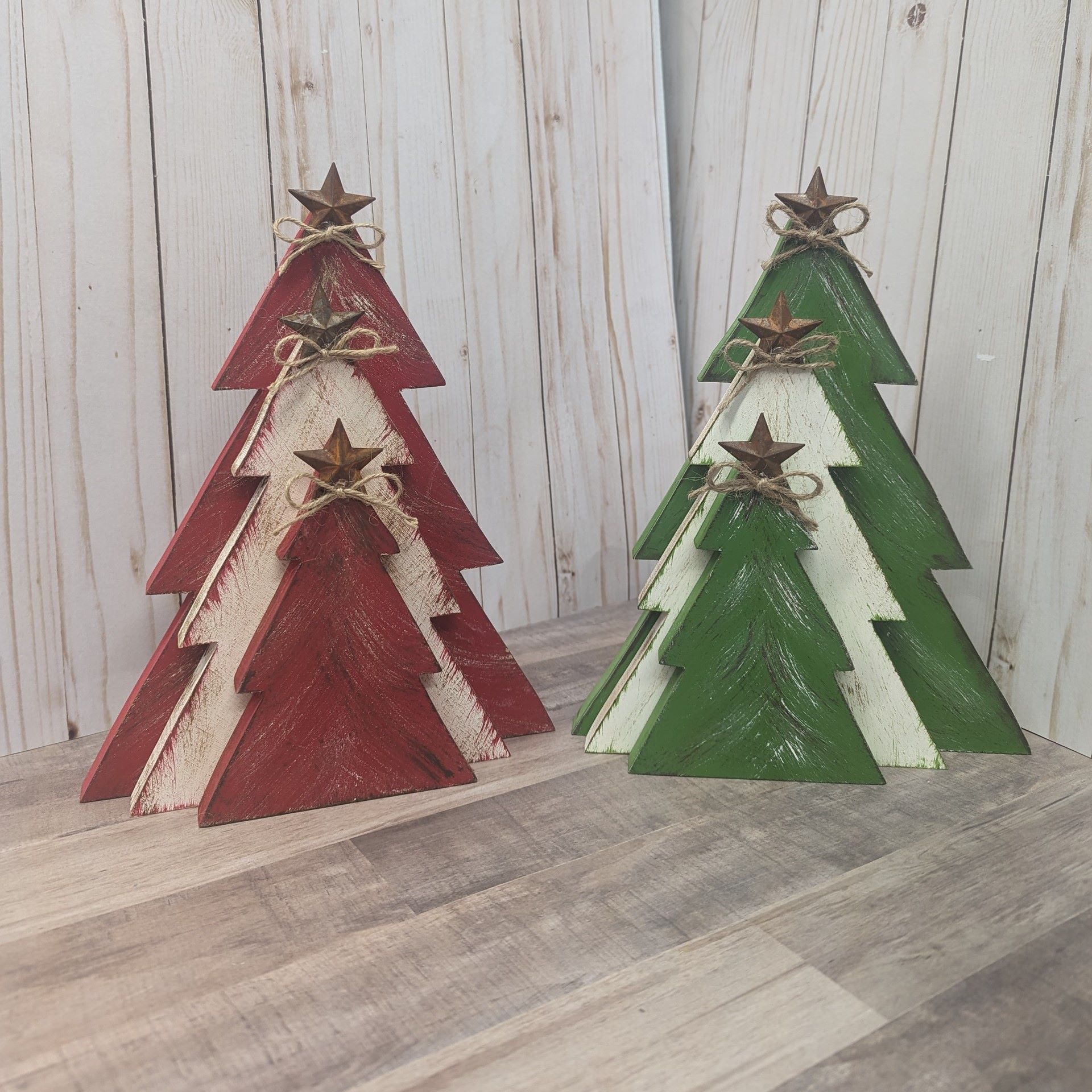 Rustic Wooden Christmas Trees: Festive Holiday and Christmas Tree Decor - Image 8