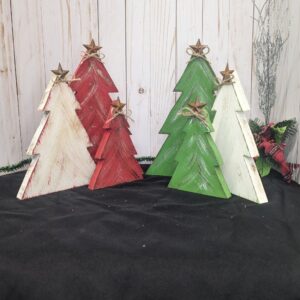 Rustic Wooden Christmas Trees: Festive Holiday and Christmas Tree Decor