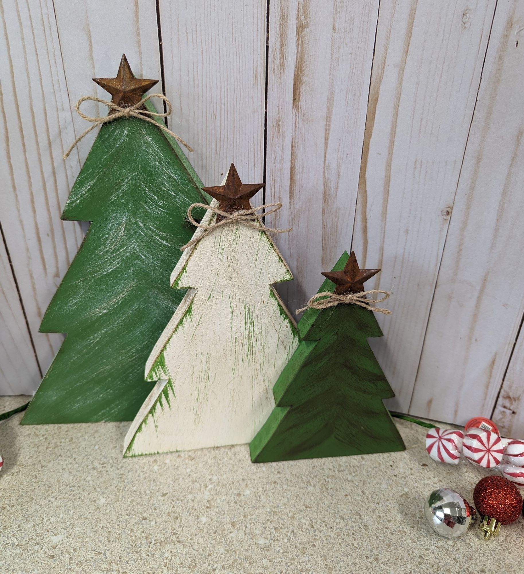 Rustic Wooden Christmas Trees: Festive Holiday and Christmas Tree Decor - Image 7