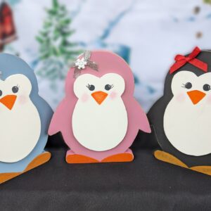 Whimsical Penguin Shelf Sitters - Set of 3