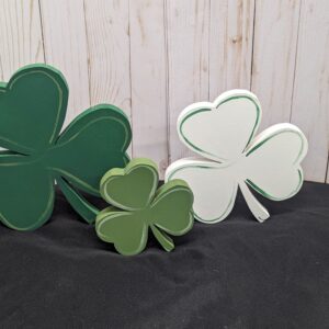 Handcrafted Wooden Shamrocks! Set of 3