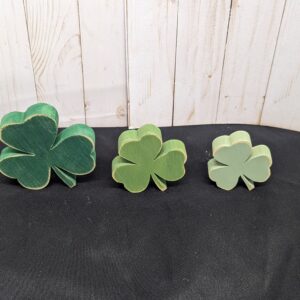 Mini Handcrafted Shamrocks St. Patty's Day Shelf Sitter