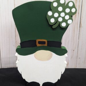 Lucky Charm! Handcrafted St. Patrick's Day Gnome Shelf Sitter