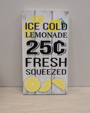 Ice Cold Lemonade Sign