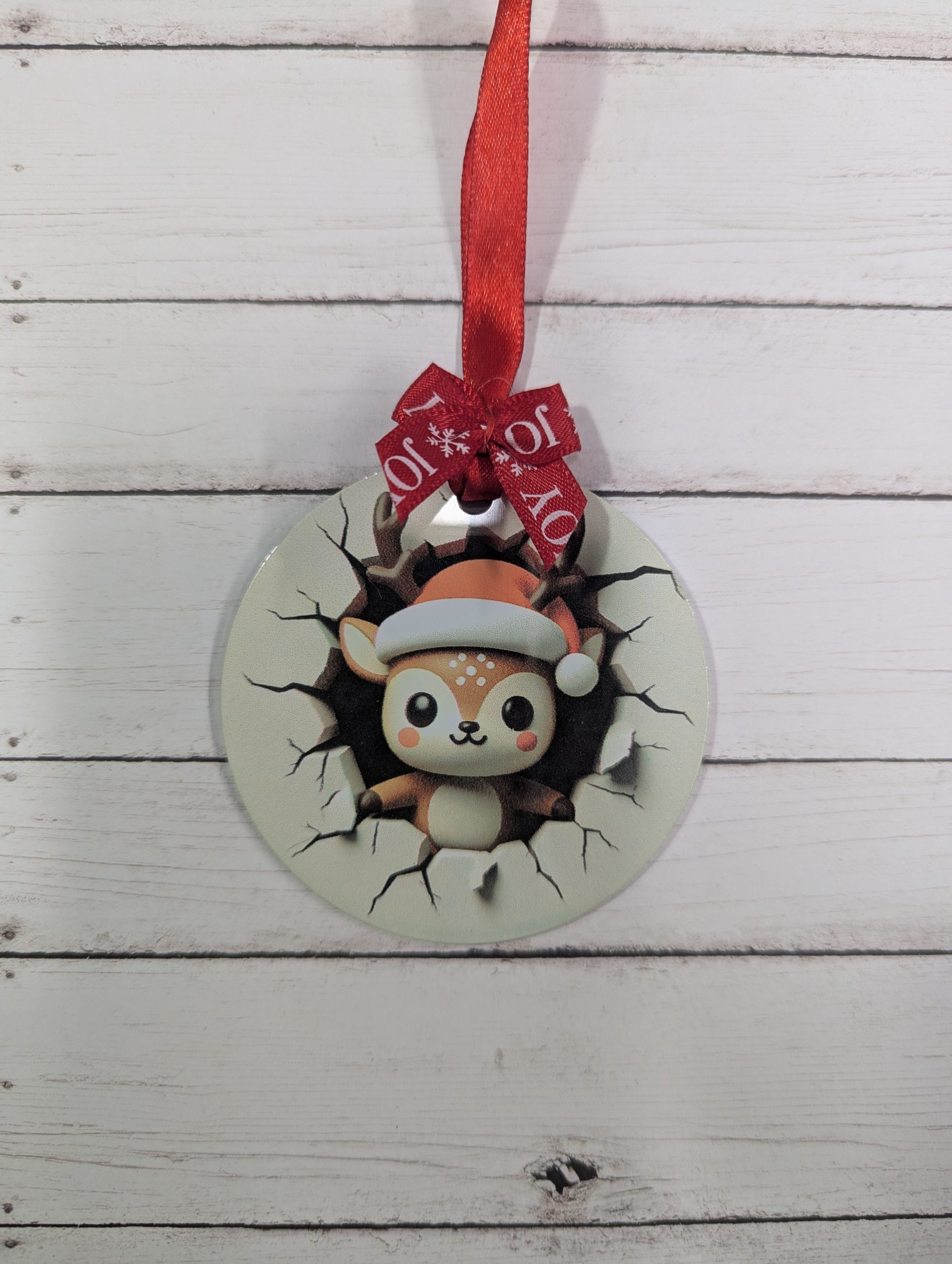 Set of 4 Double-Sided Christmas Ornaments - Image 3