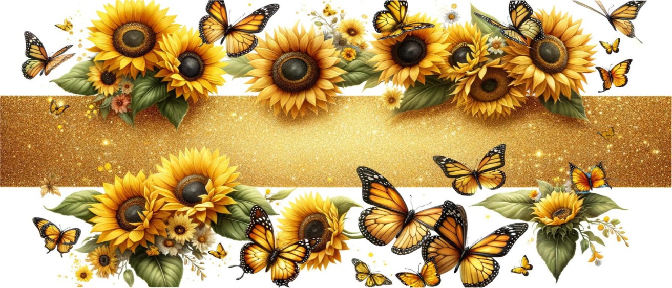 Sunflower & Monarch Butterfly Mug - Image 2
