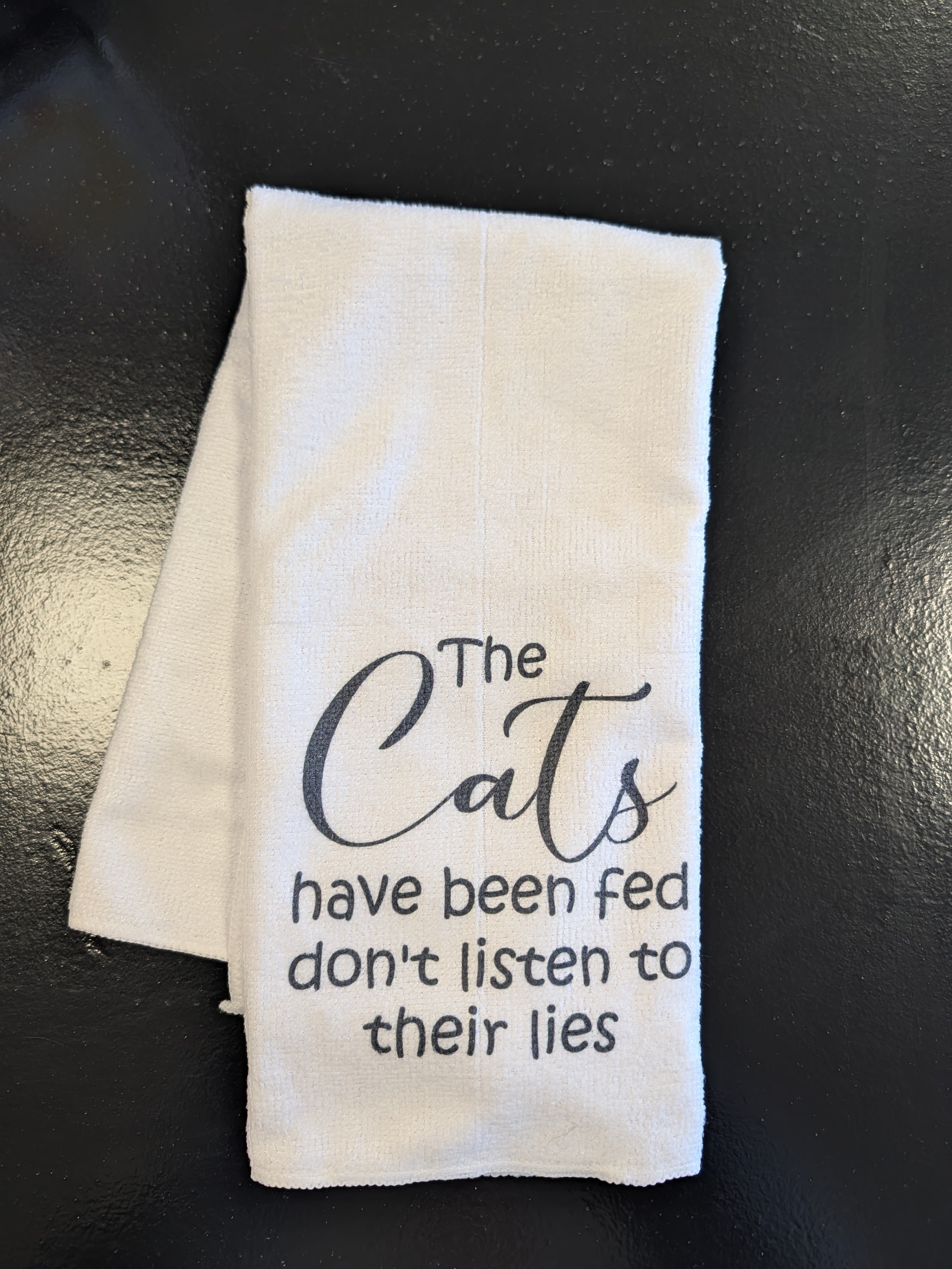 The Cats Have Been Fed Dish Towel - Image 2