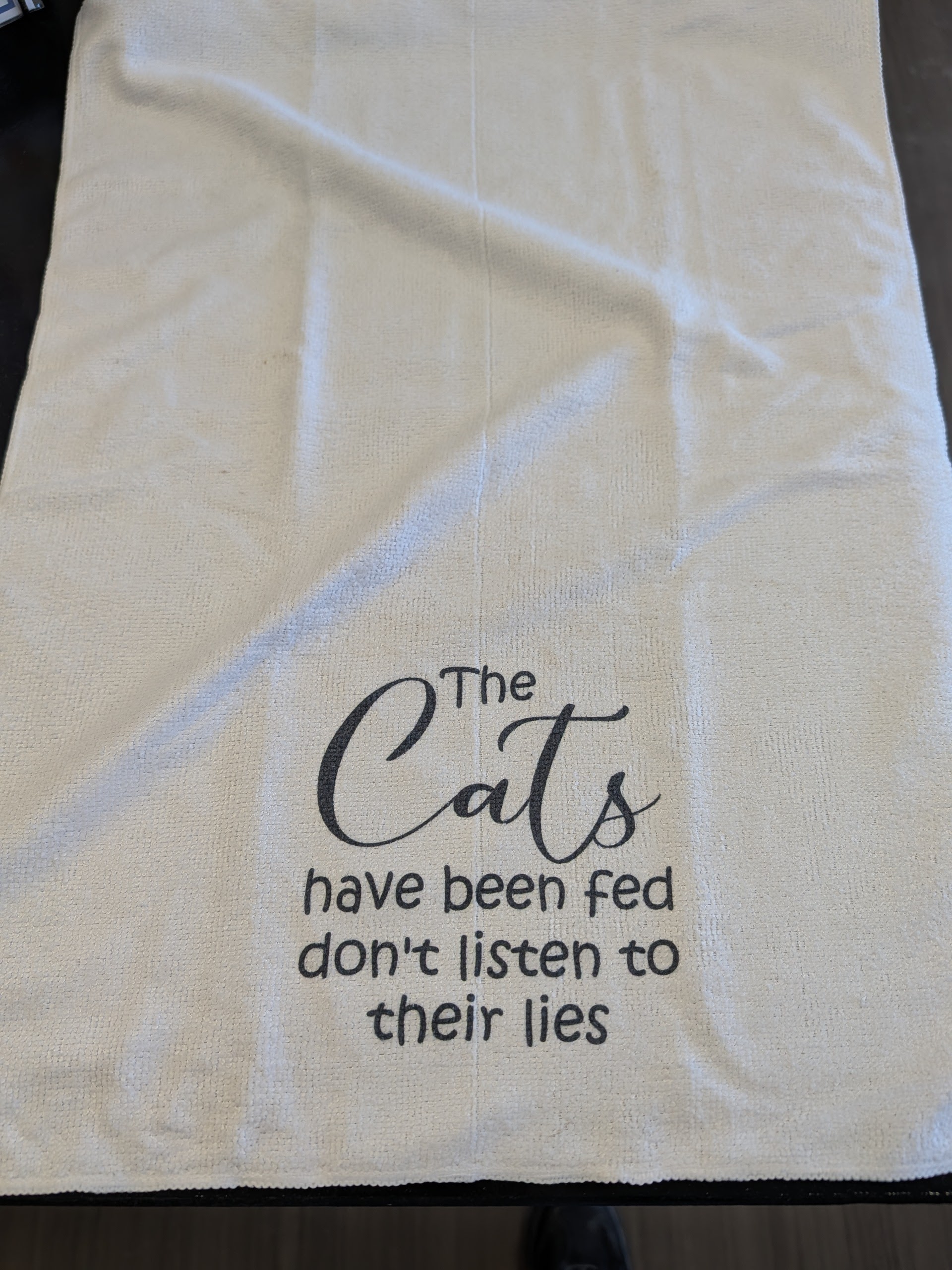 The Cats Have Been Fed Dish Towel - Image 3