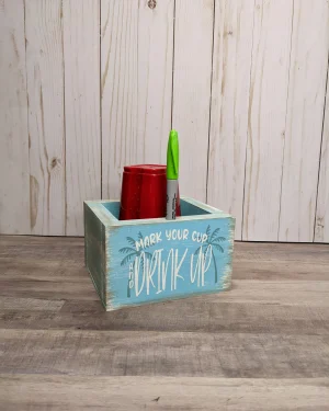 Beach Palm Trees Cup Holder