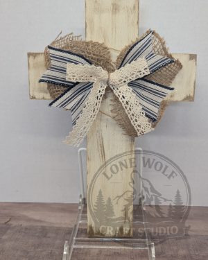 Wooden Cross Farmhouse Christian Faith Decor