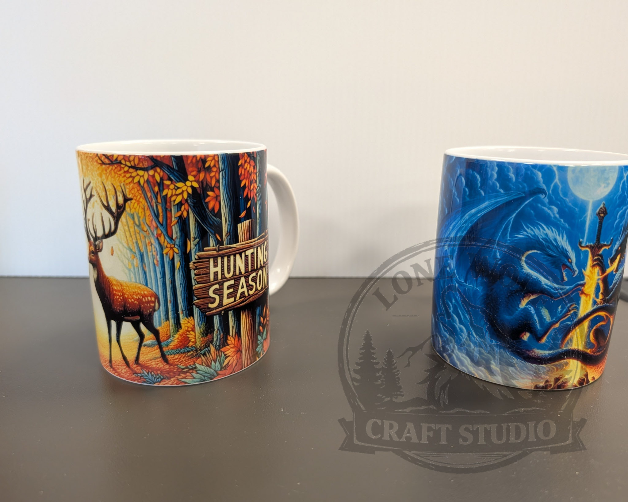 Blue Dragon Coffee Mug, Fantasy Dragon Mug - Image 4