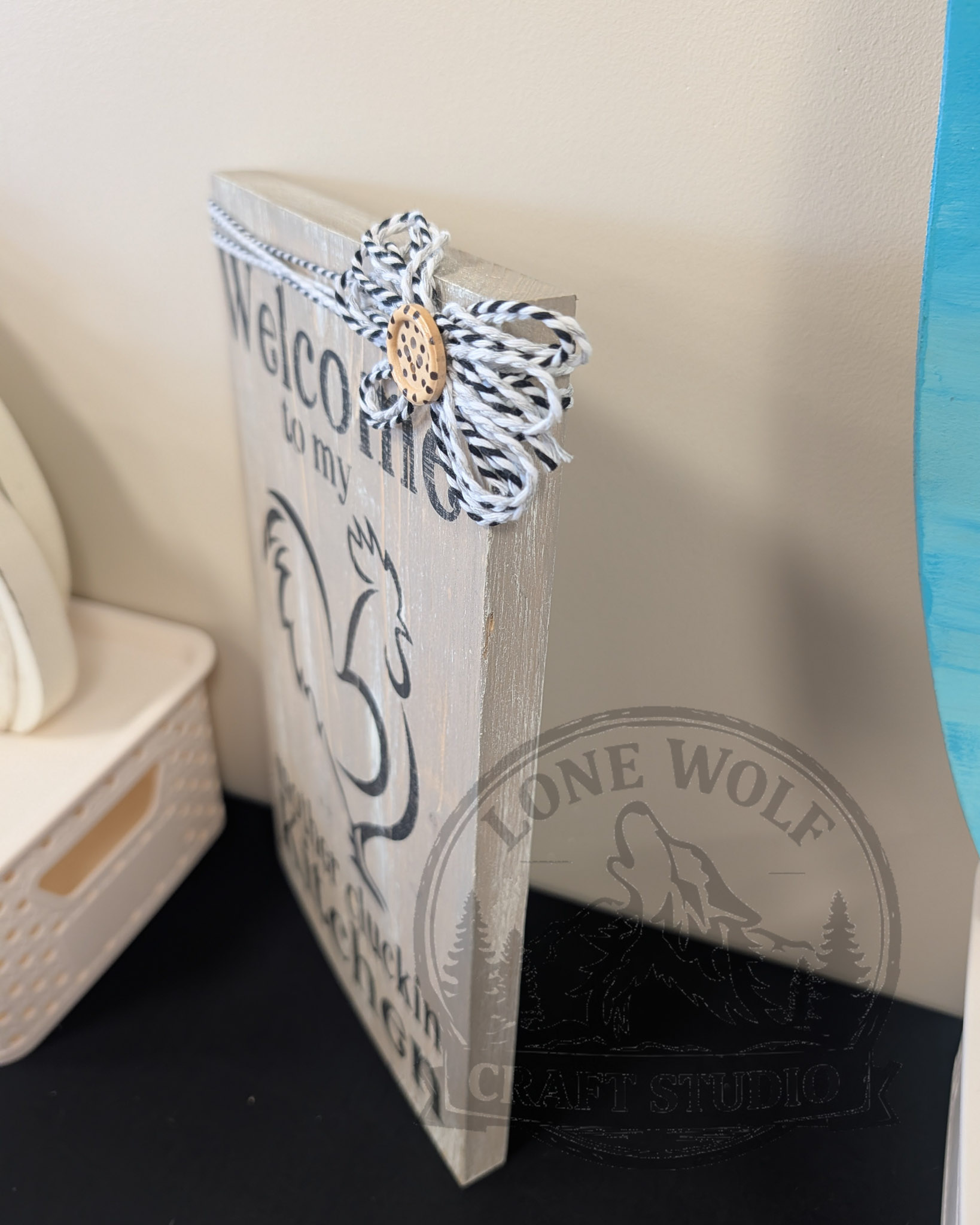 Wooden Rooster Kitchen Sign - Image 4