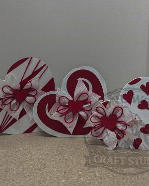 Valentine's Heart Decor Trio