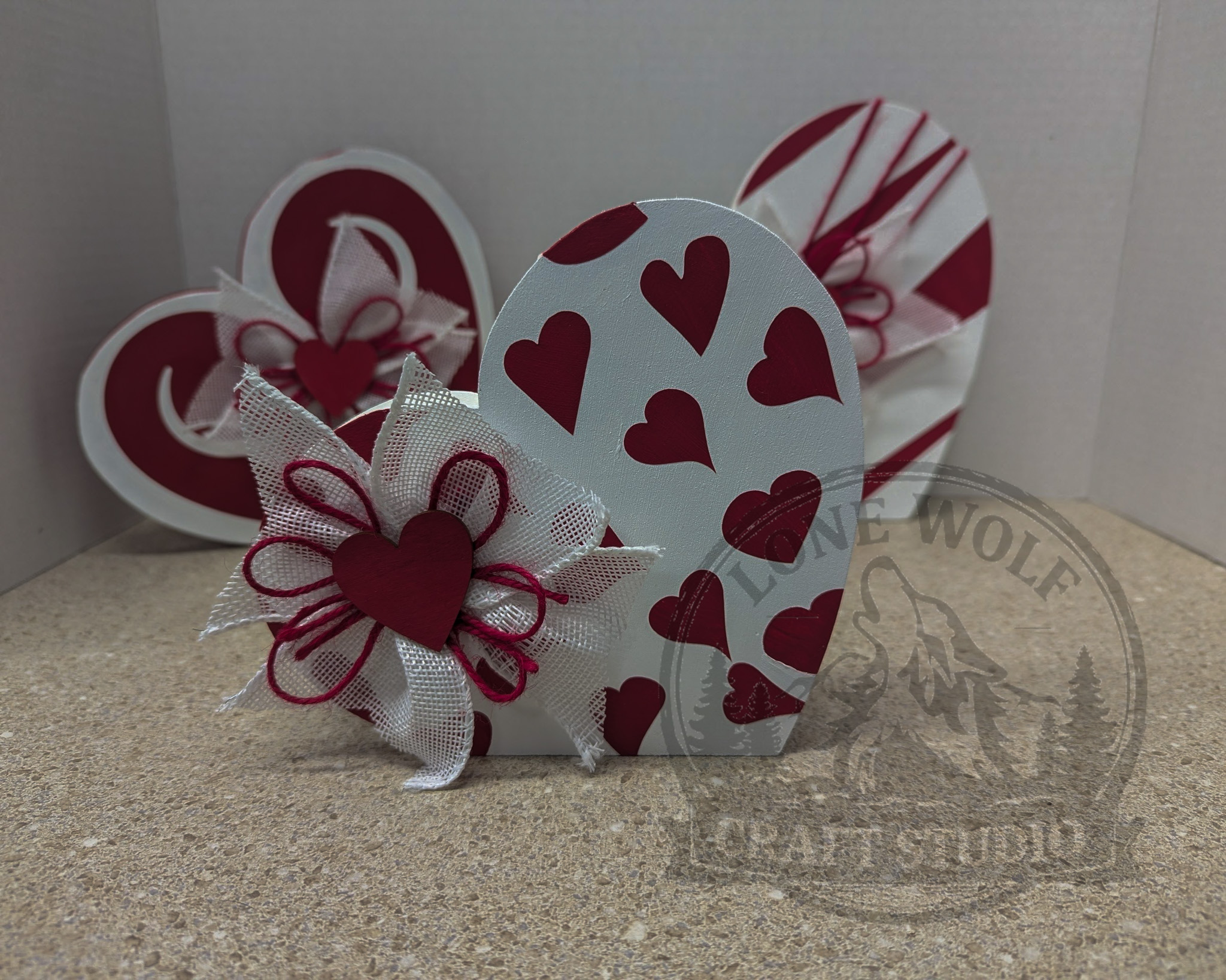 Valentine's Heart Decor Trio - Image 6