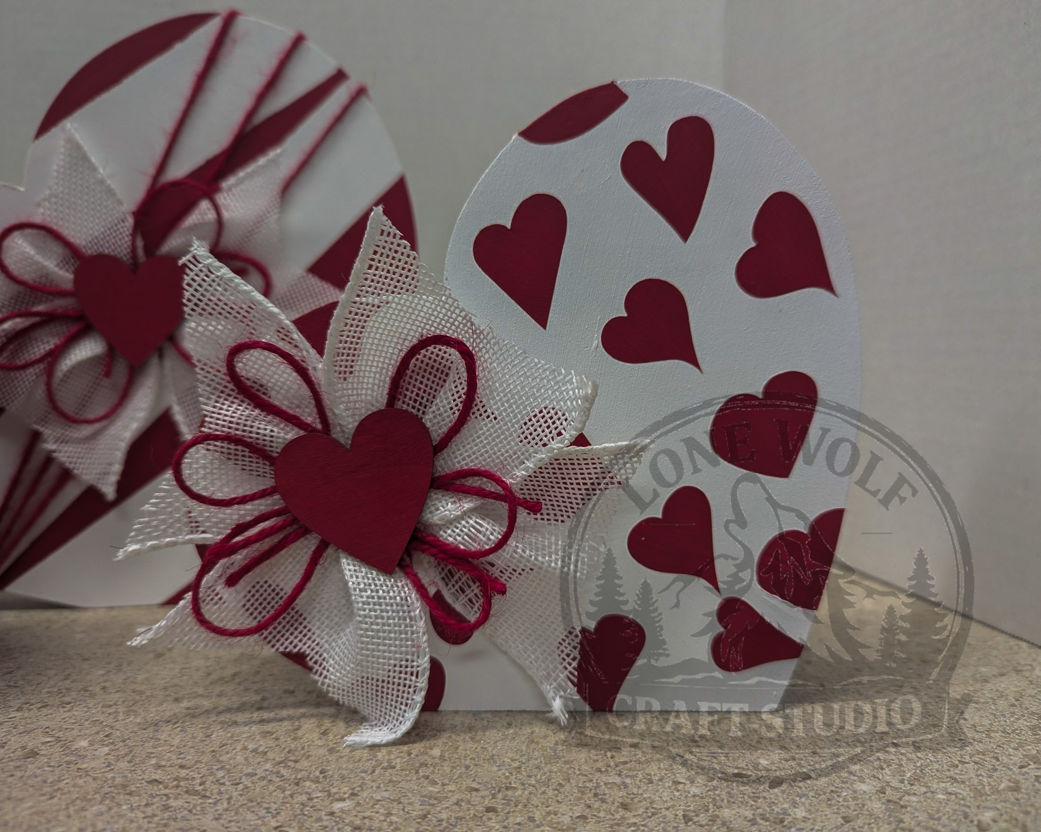 Valentine's Heart Decor Trio - Image 4