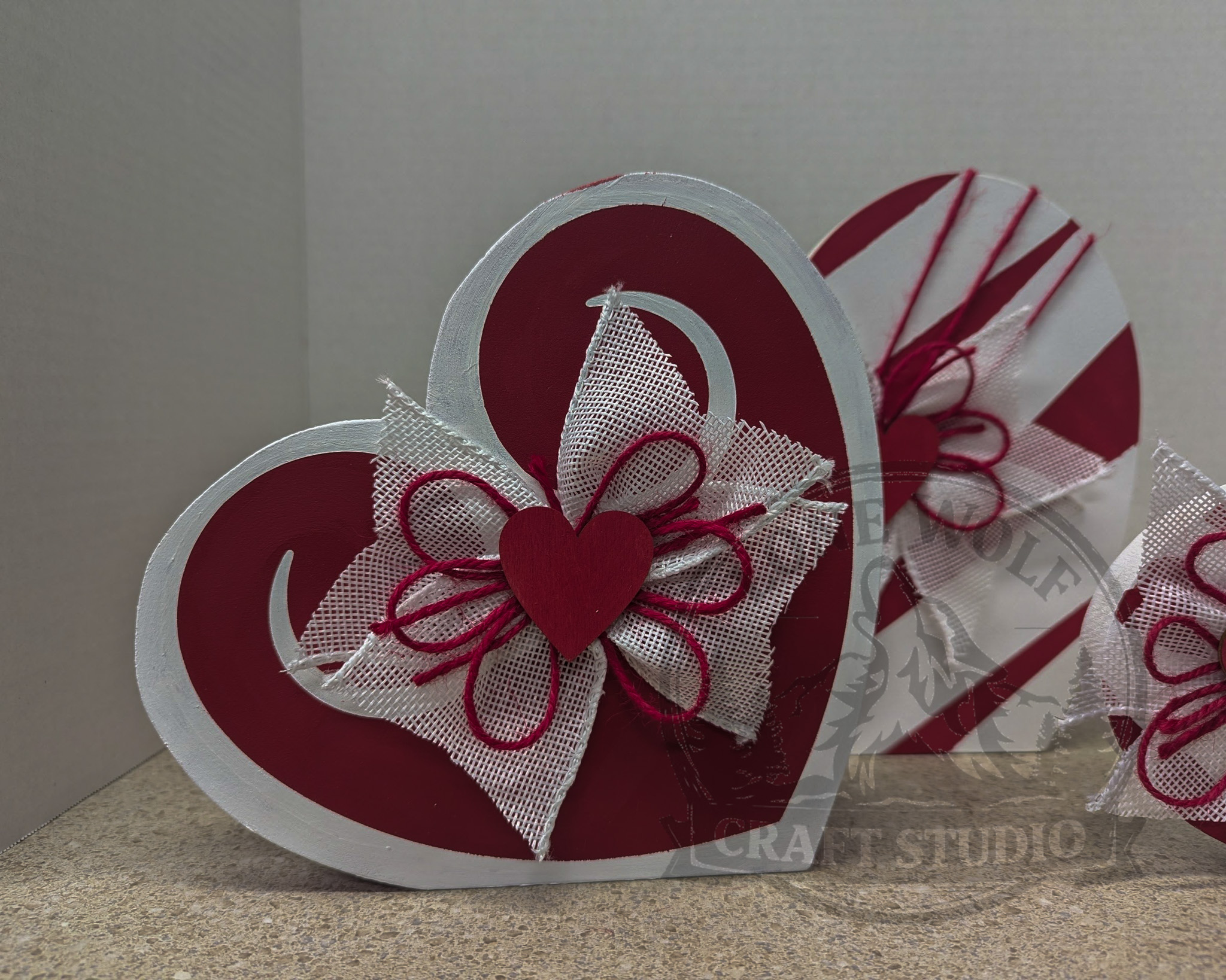 Valentine's Heart Decor Trio - Image 3