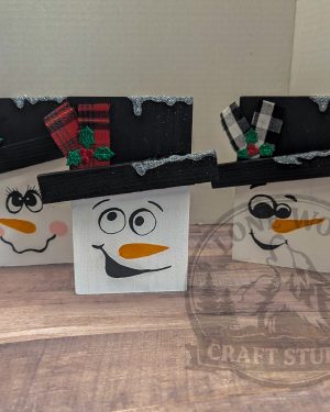 Wooden Snowman Hangers Set of 3