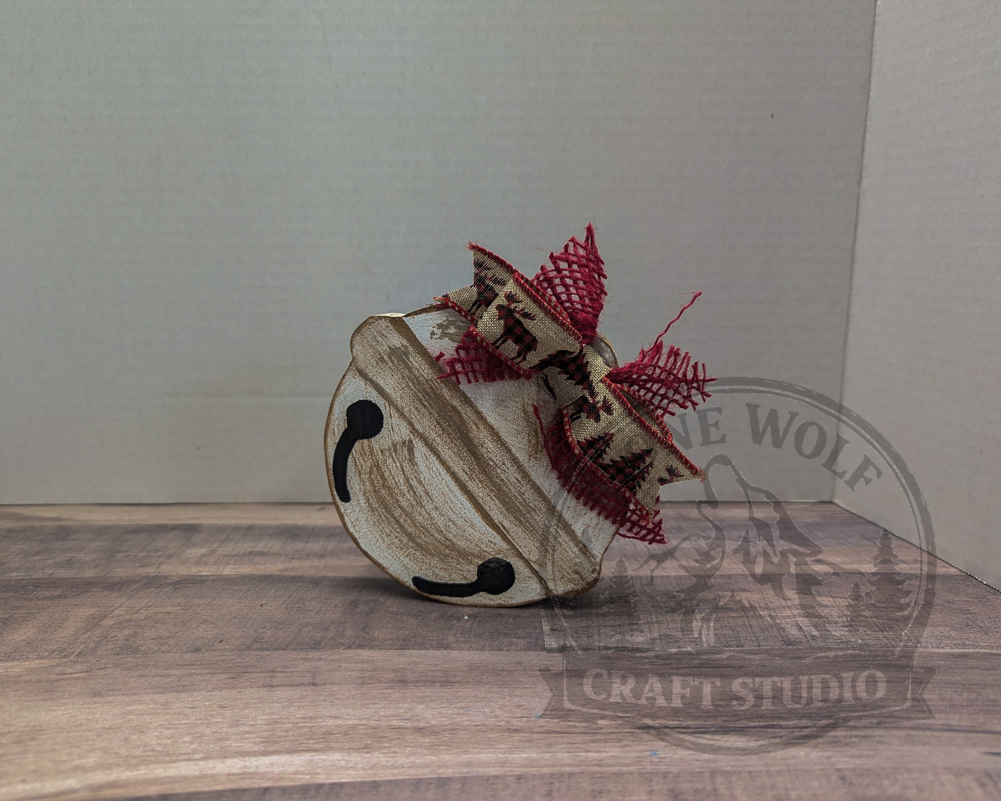 Sleigh Bell 3 piece Wood Set - Image 4