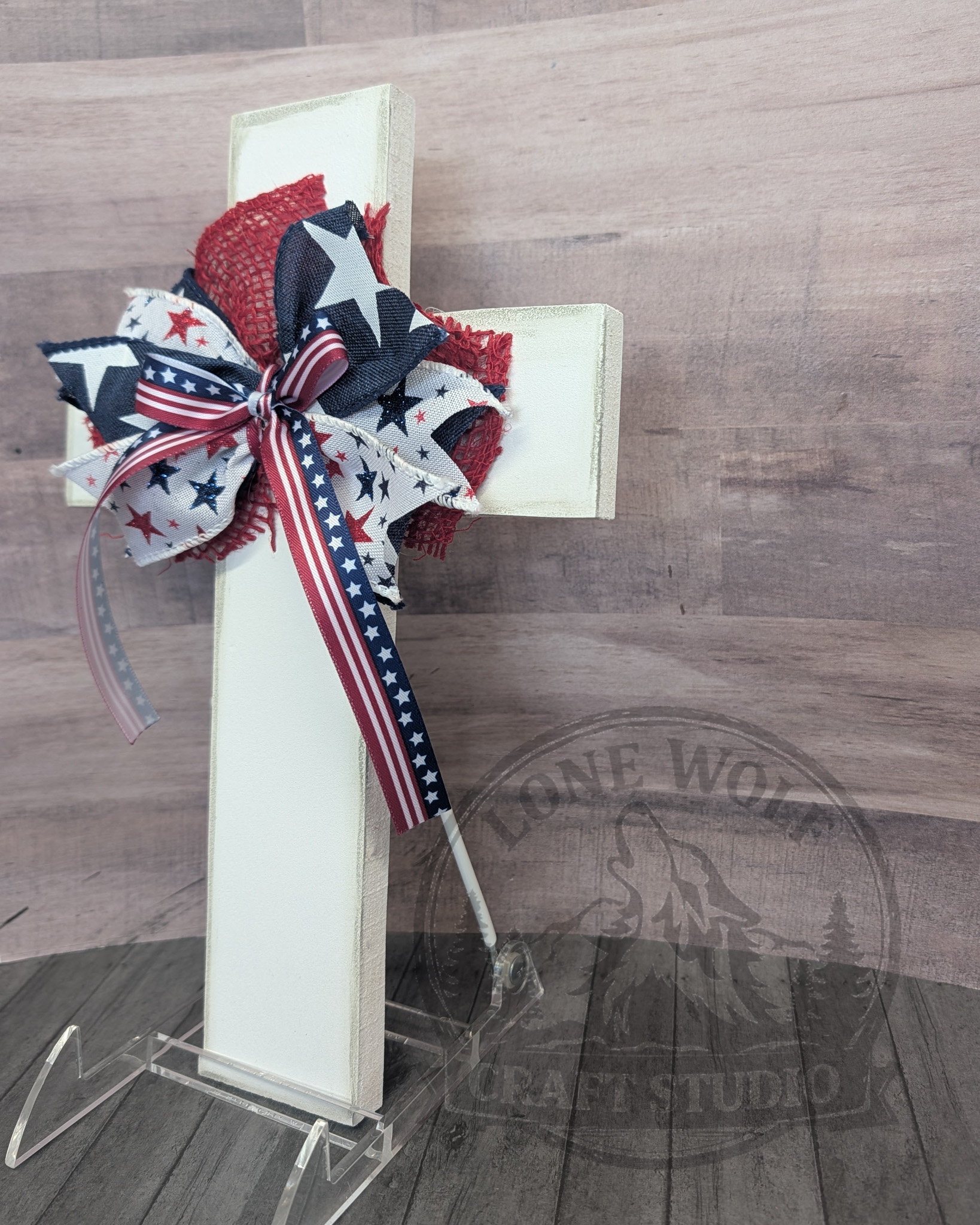 Wooden Patriotic Cross - Image 5