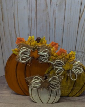 Tri-Colored Double Pumpkin