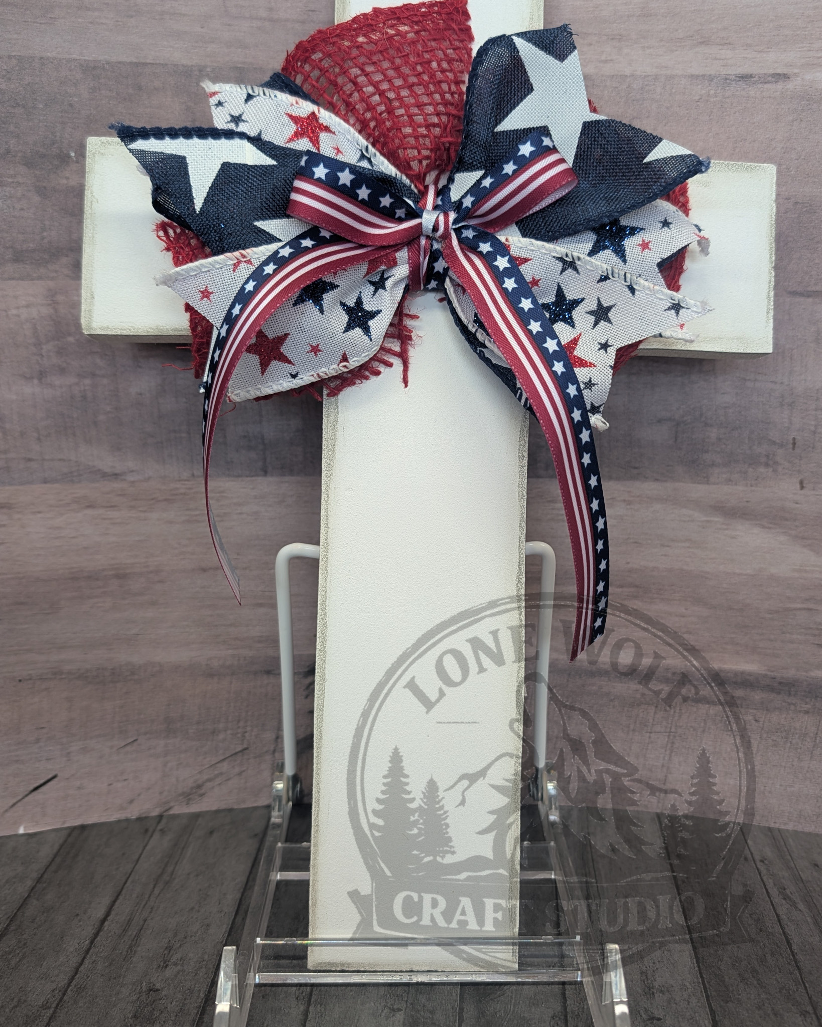 Wooden Patriotic Cross - Image 4