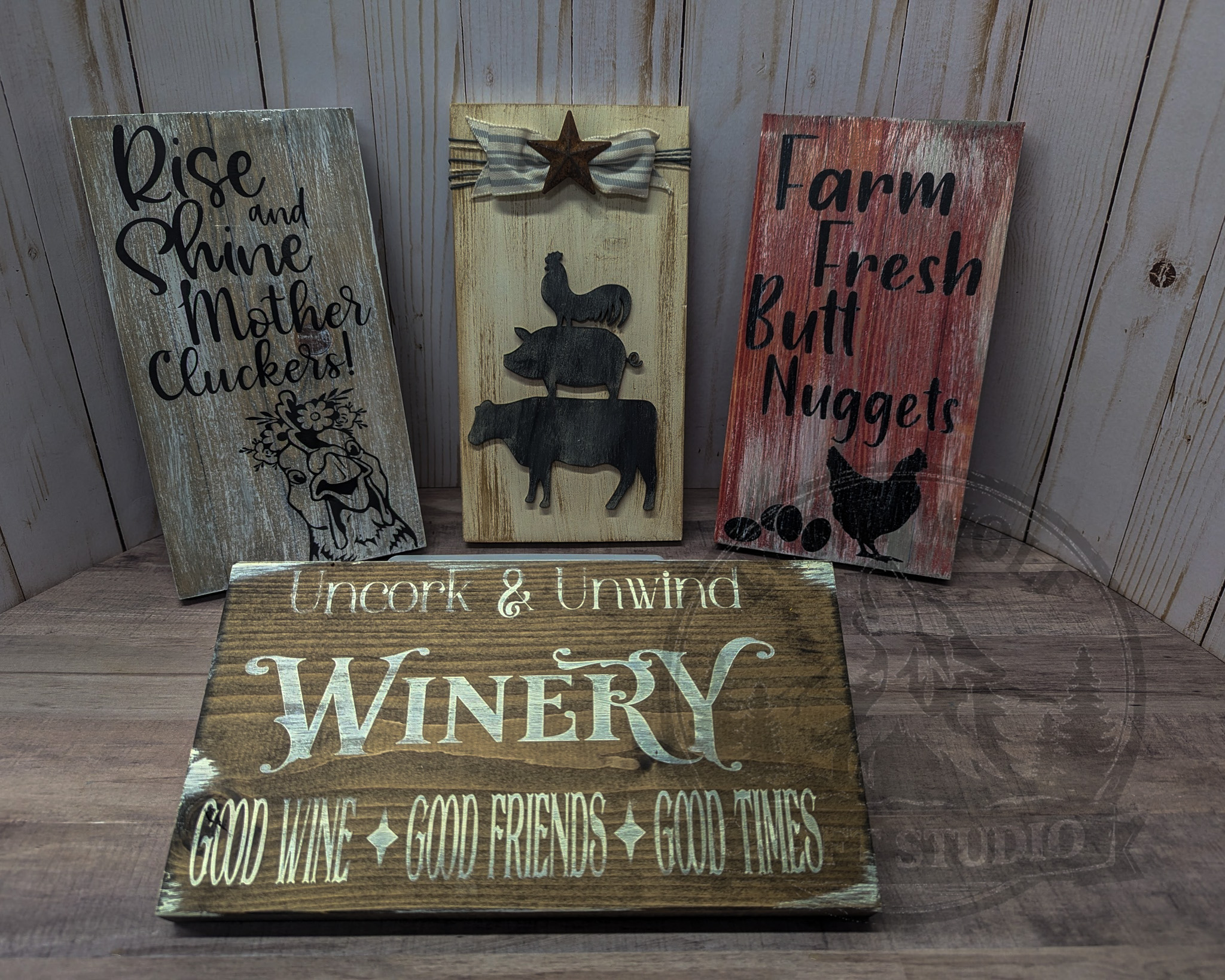 Farm Animal Stack Wooden Wall Sign - Image 7