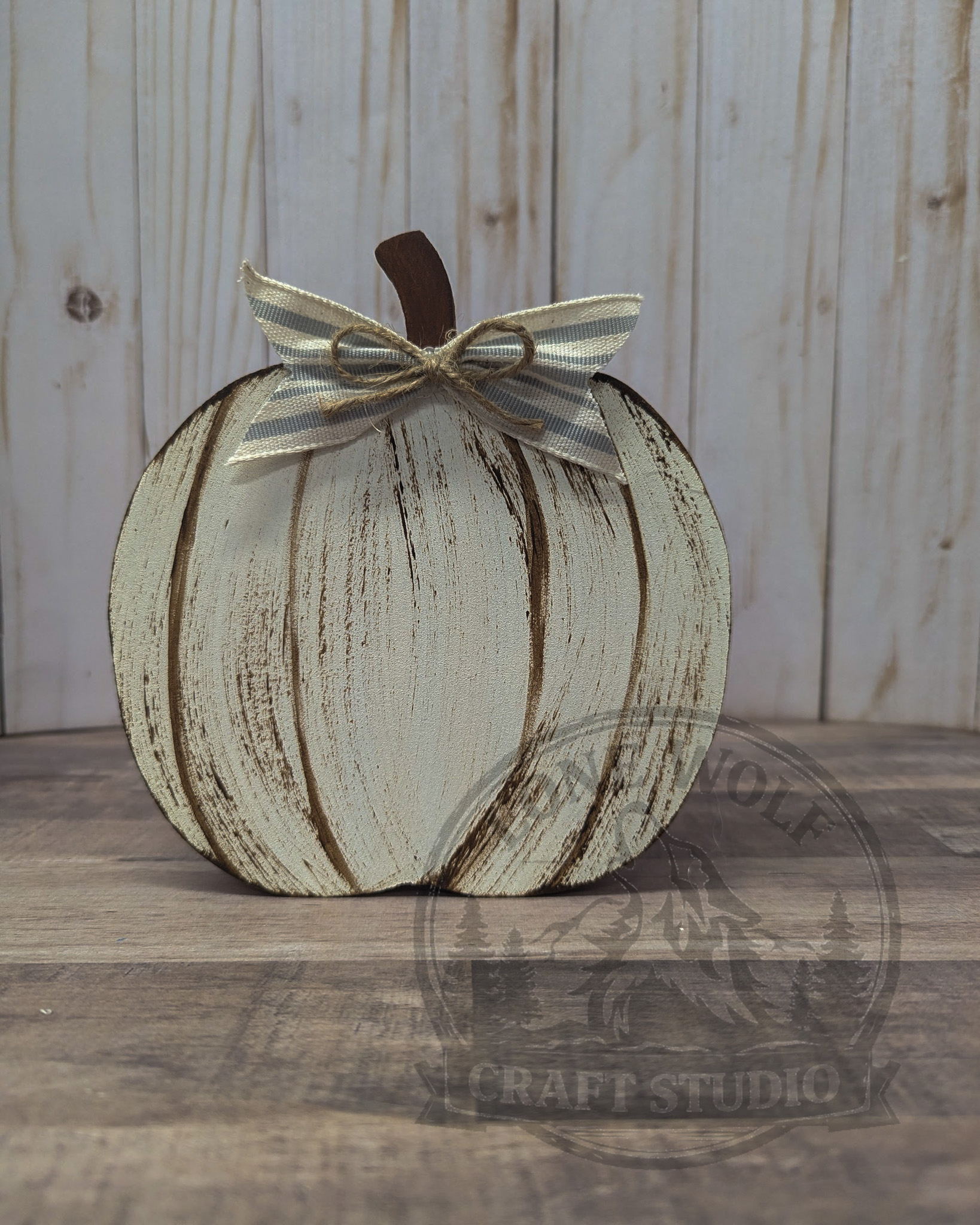 Plaid Pumpkin Shelf sitter - Image 3