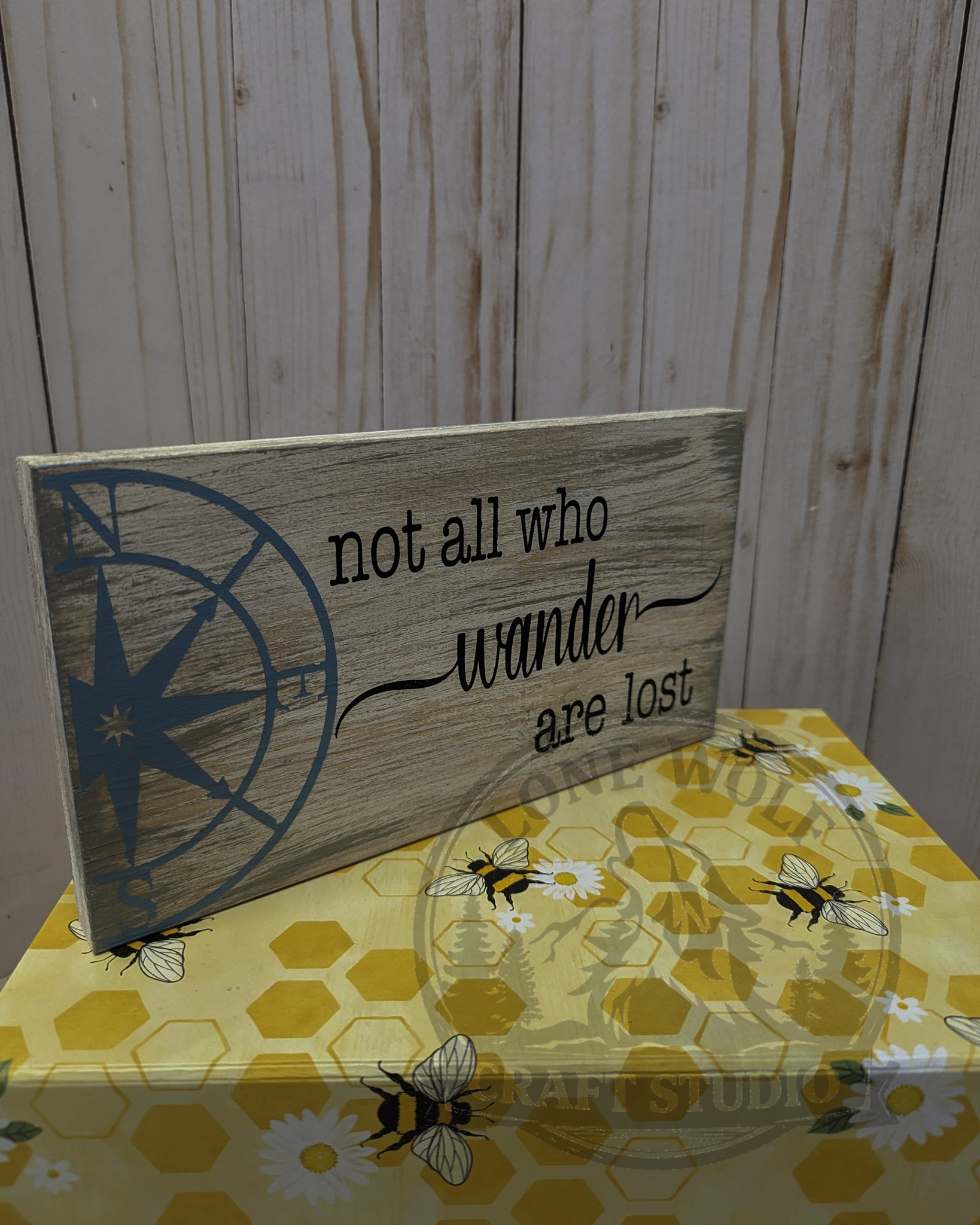 Not All Who Wander Are Lost Wood Sign - Image 5