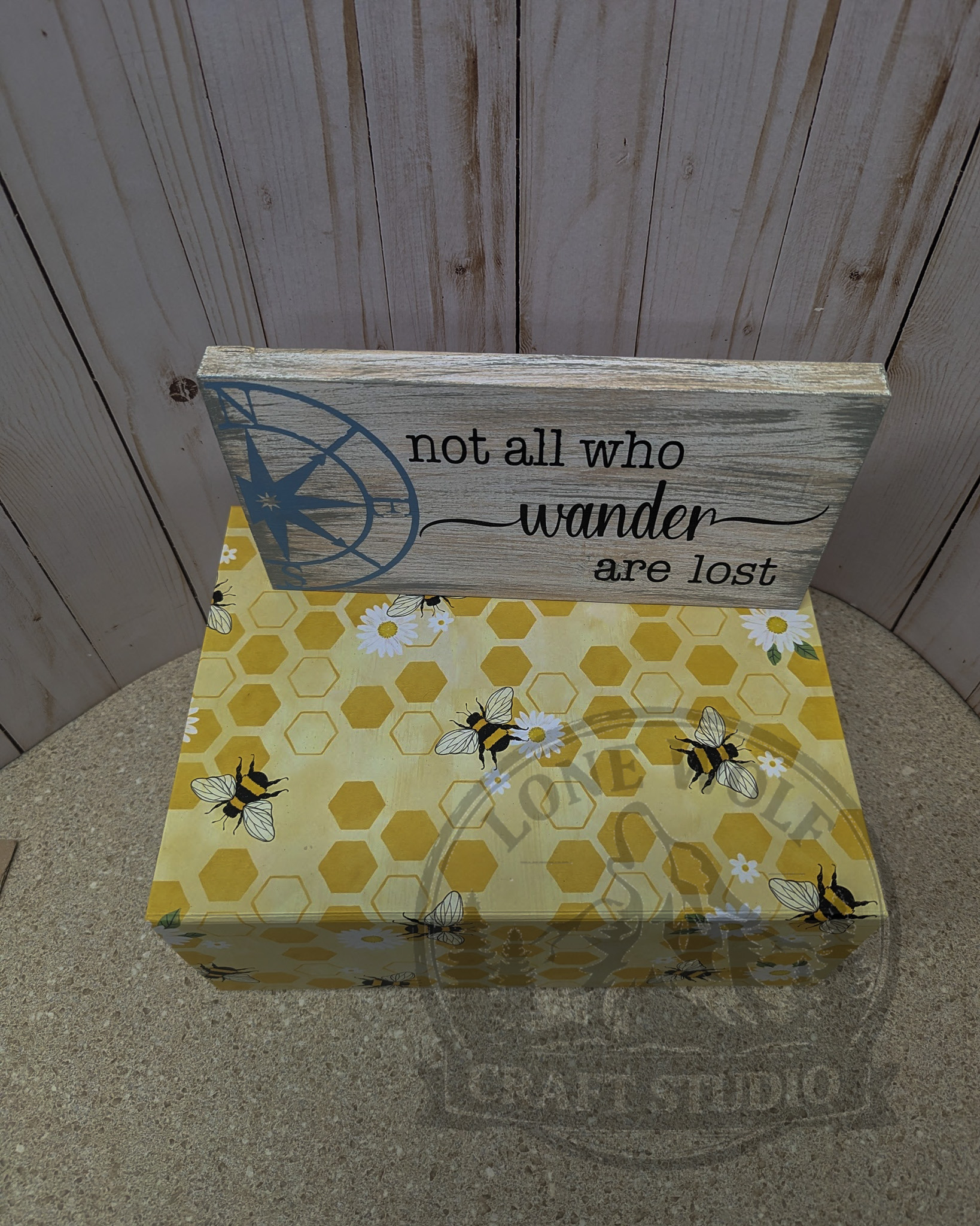 Not All Who Wander Are Lost Wood Sign - Image 3