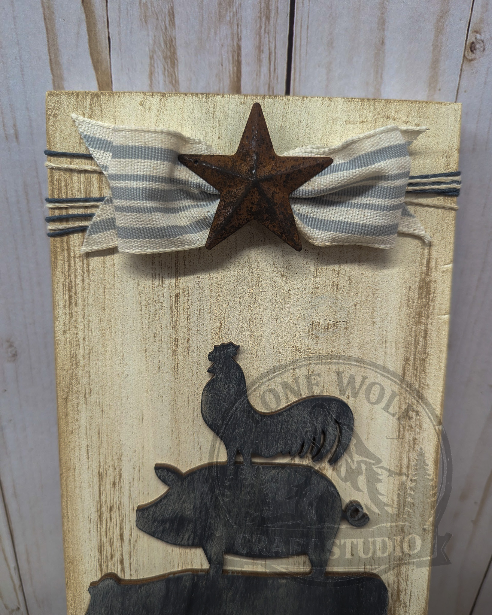 Farm Animal Stack Wooden Wall Sign - Image 6