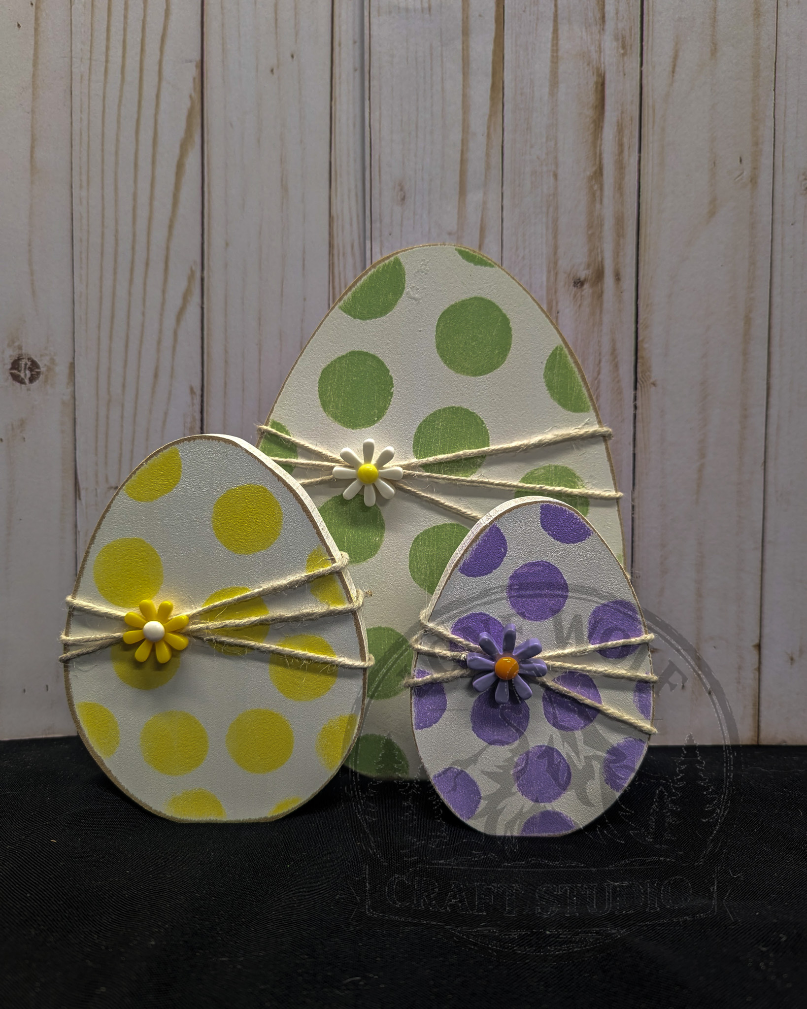 Pastel Dot Wood Egg Set - Image 5