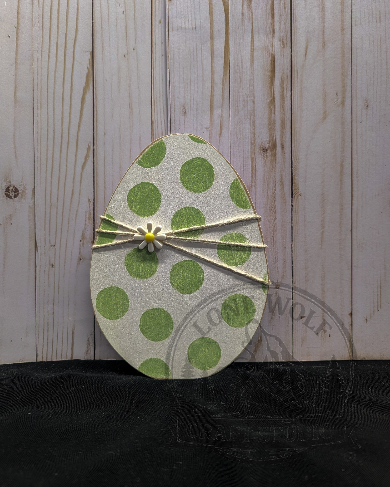 Pastel Dot Wood Egg Set - Image 2