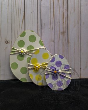 Pastel Dot Wood Egg Set
