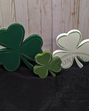 Individual Handcrafted Wooden Shamrocks