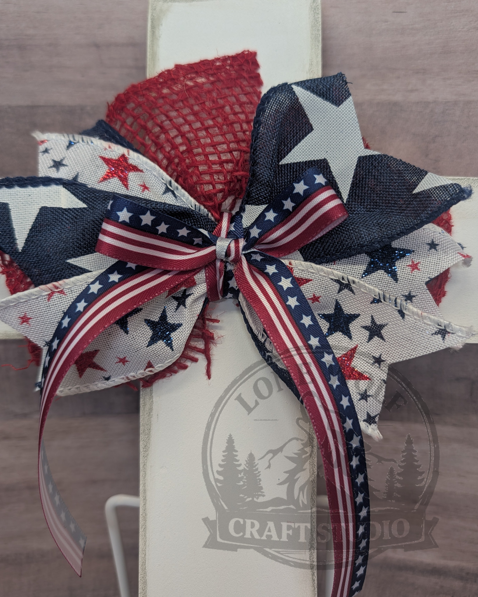 Wooden Patriotic Cross - Image 2