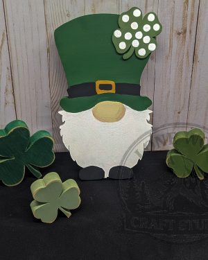 Handcrafted St. Patrick's Day Gnome Shelf Sitter