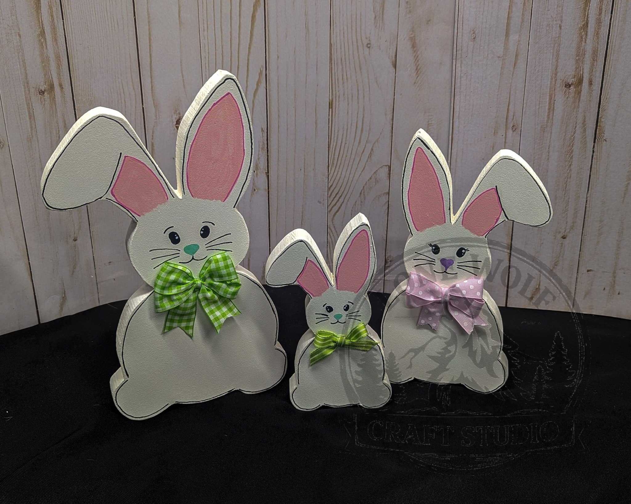Handcrafted Wooden Easter Bunnies - Image 6