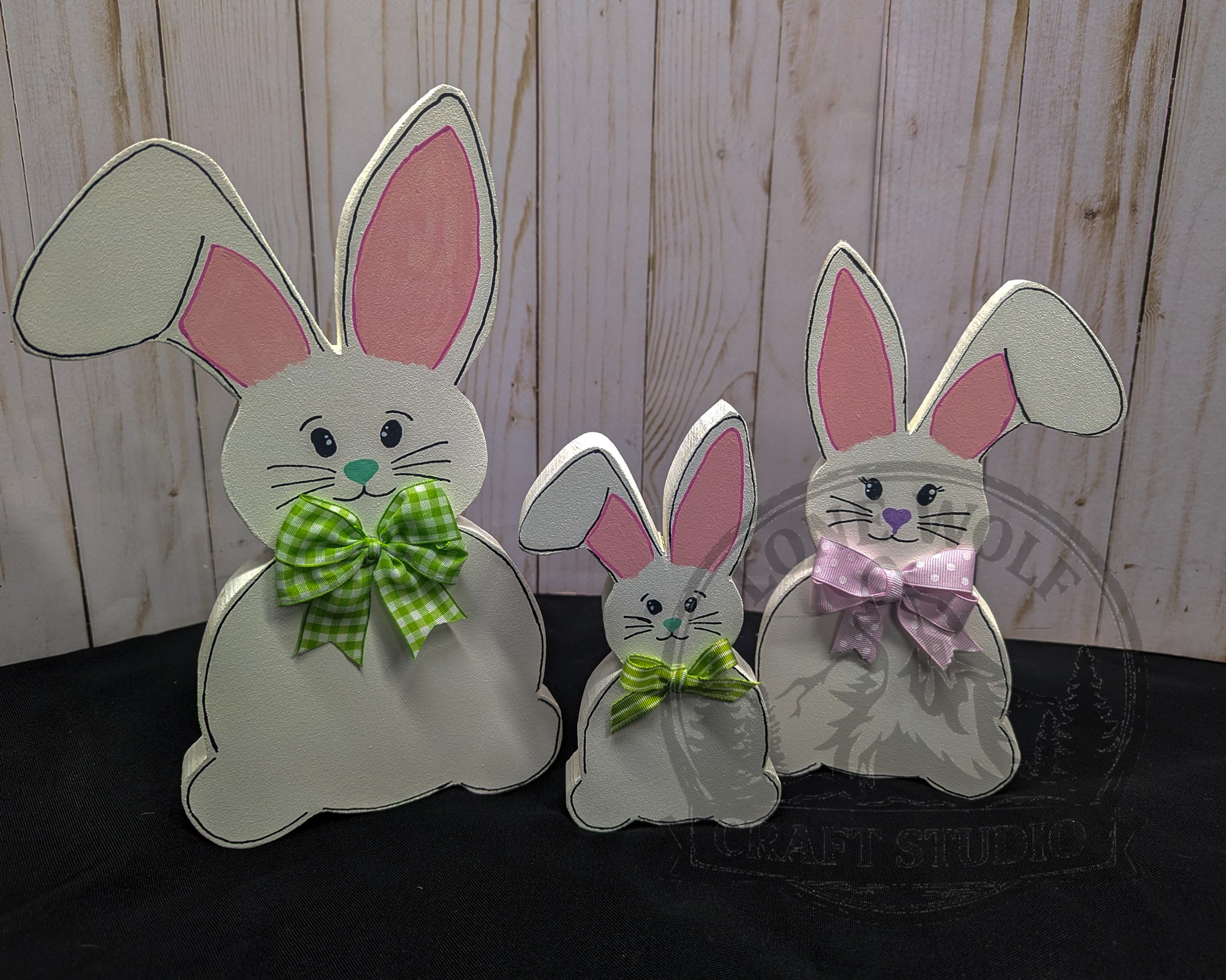Handcrafted Wooden Easter Bunnies - Image 5