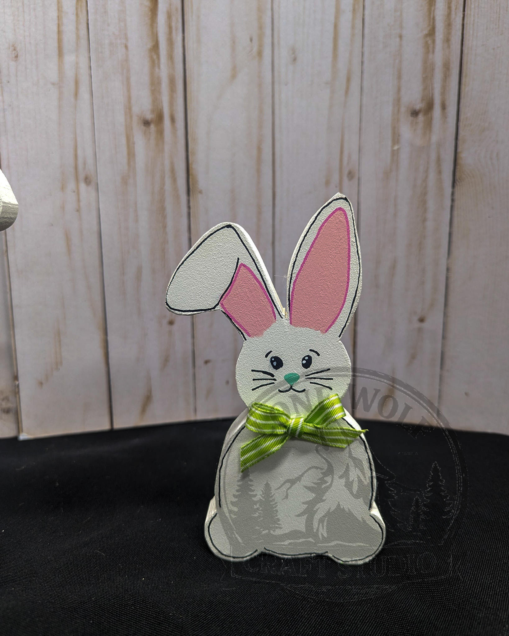 Handcrafted Wooden Easter Bunnies - Image 4