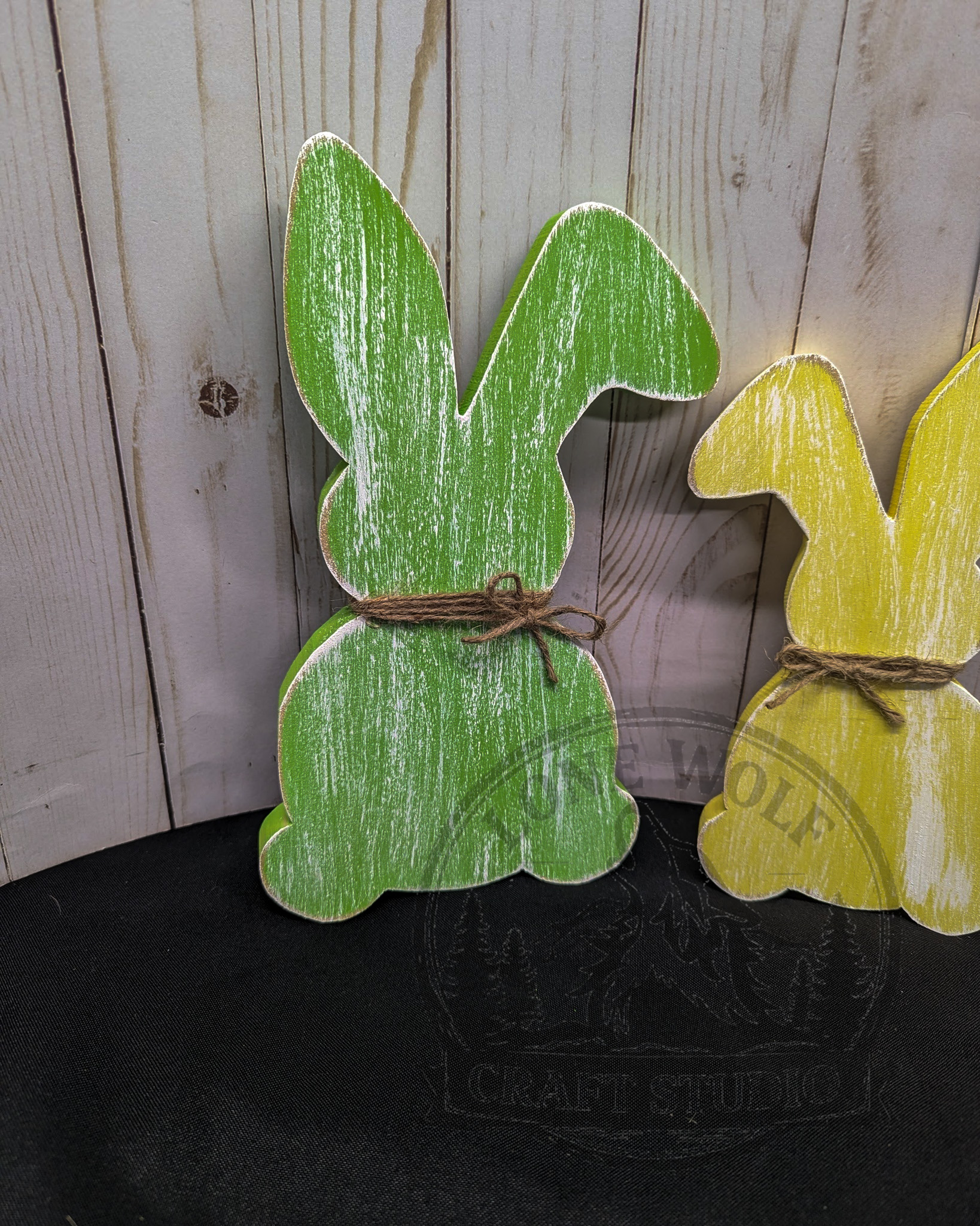 Pastel Easter Bunnies Shelf Sitter Set - Image 7