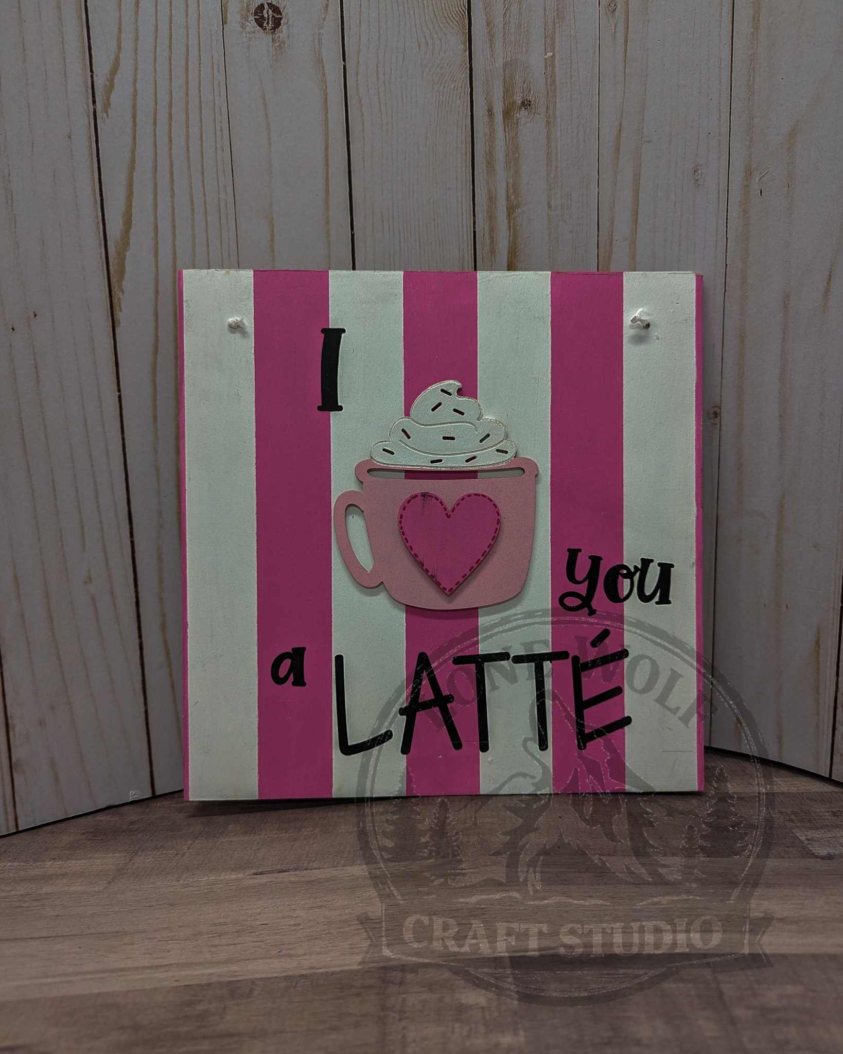 I Love You a Latte Sign - Image 4