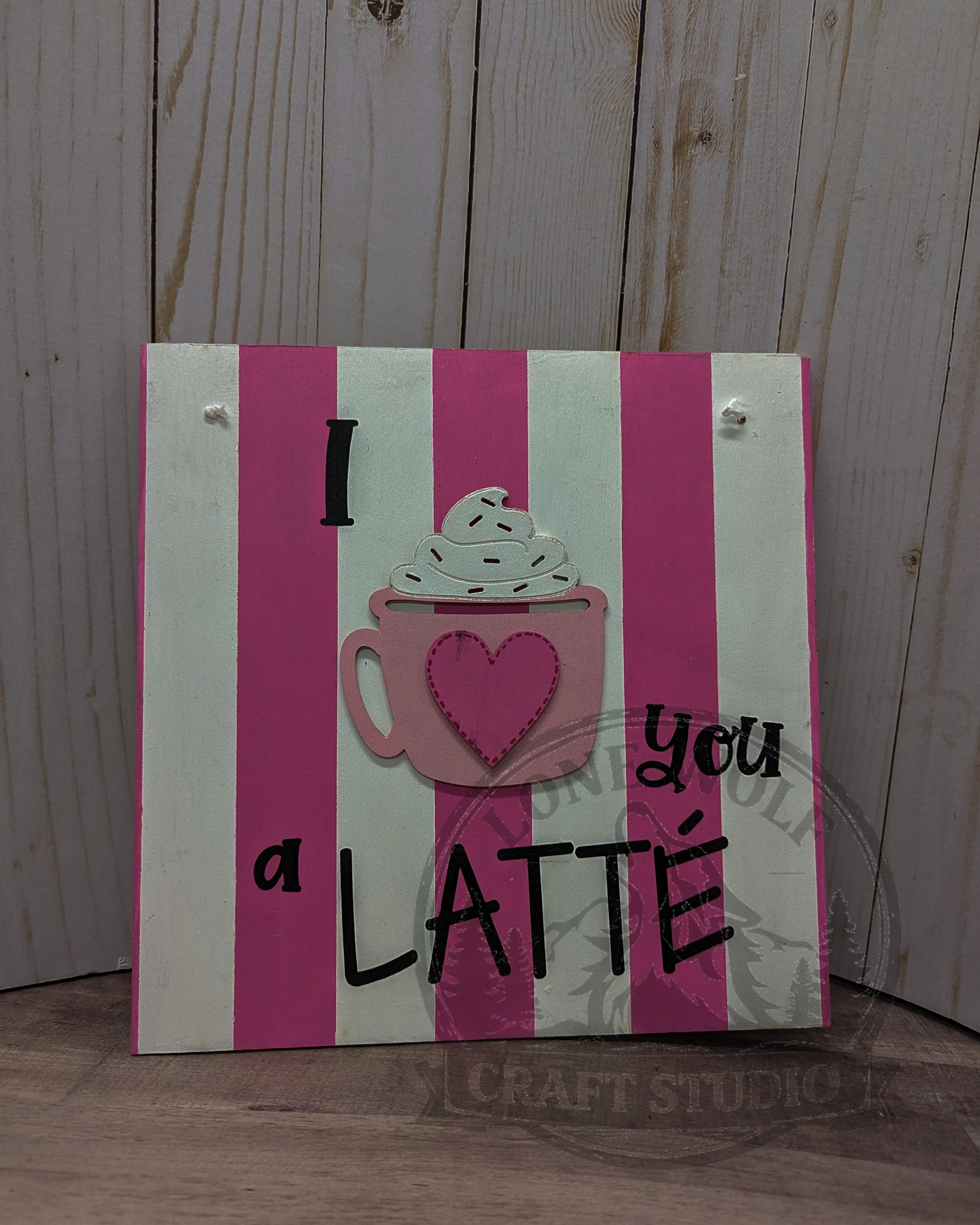 I Love You a Latte Sign - Image 3