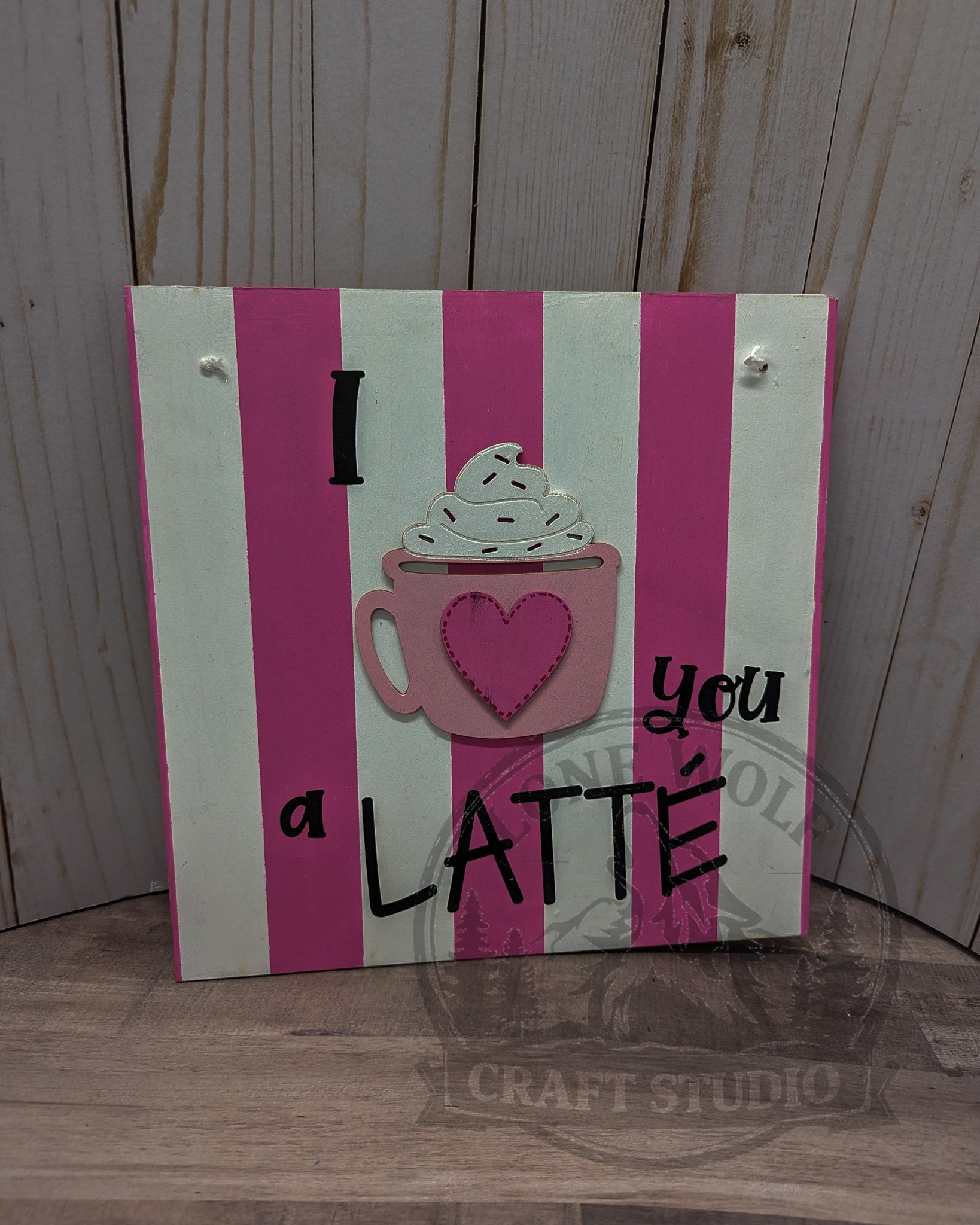 I Love You a Latte Sign - Image 2
